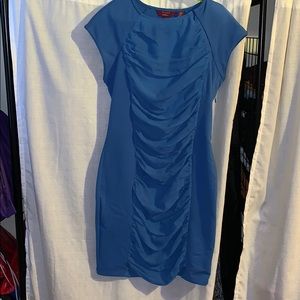 Blue formal fitted dress
